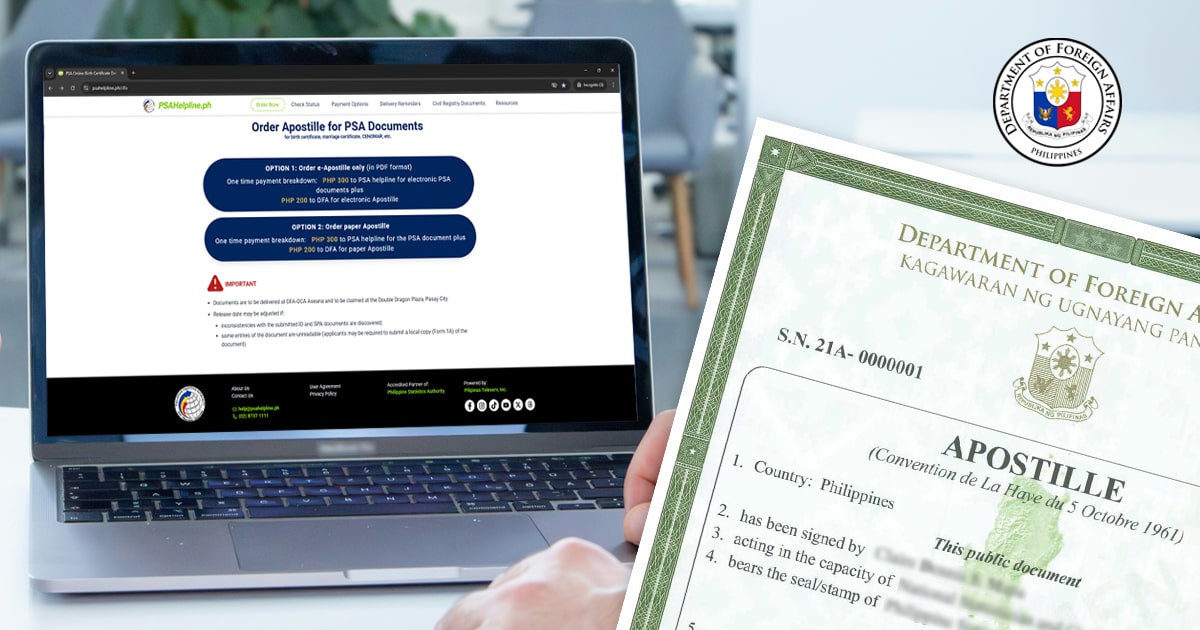 e-Apostille for PSA Certificates